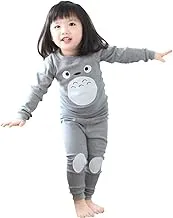 Kids Anime Pajamas Unisex Long Sleeve Tee and Pant Cotton PJ Set Puss Costume